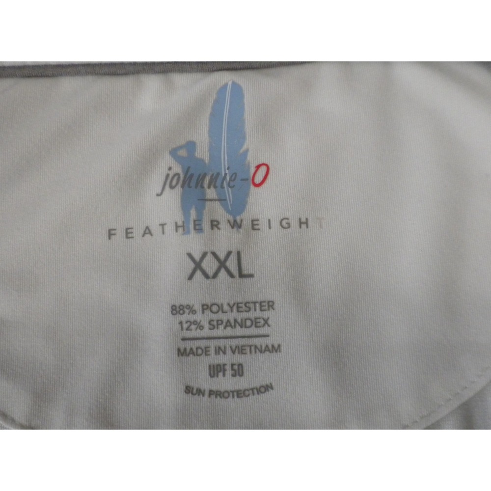 Johnnie-O Polo Shirt Mens XXL White Texas A&M Featherweight UPF 50 Wicking Golf - Picture 3 of 7